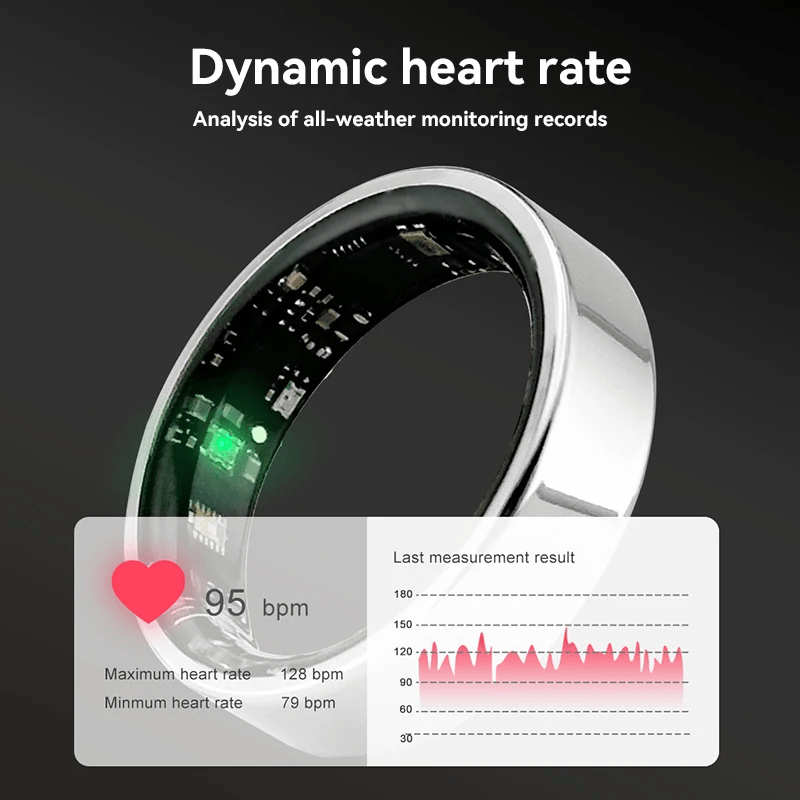 Smart Ring – Bluetooth Sleep, Heart Rate & Fitness Monitor